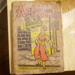 Arabian Nights 1800's Antique Book Thrashed Old